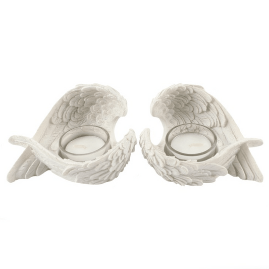 Angel Wings Resin Tealight Holder - Ettovi Candle Company