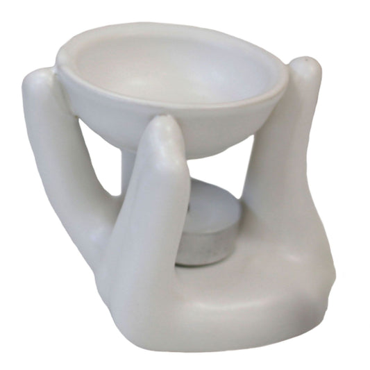 Open Hand Burner  - White