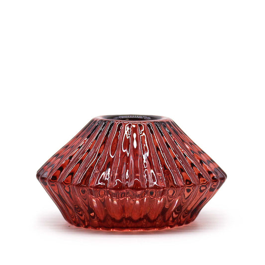 Flower Flip Tealight Holder - Vampire Red