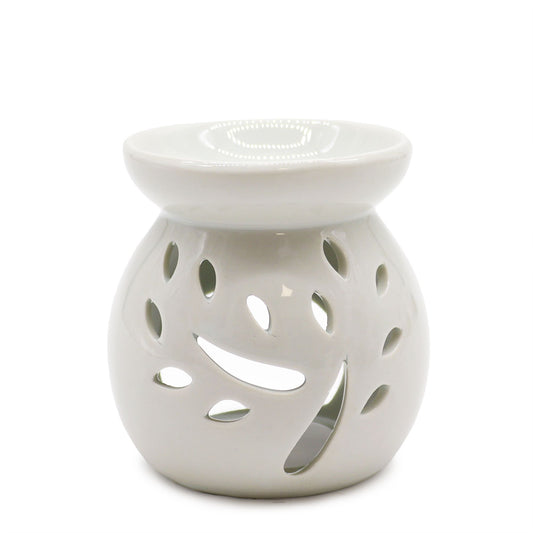 Small Tree Cut-Out Burner - White