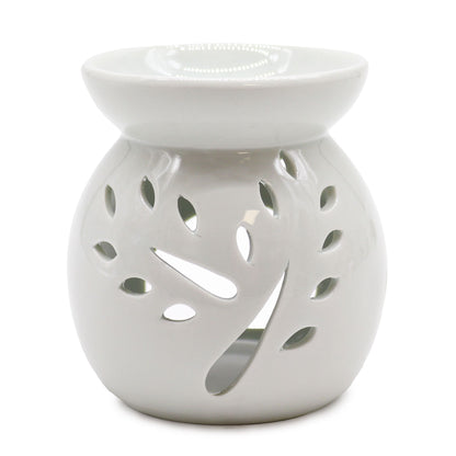 Large Tree Cut-Out Burner - White