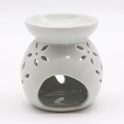 Large Tree Cut-Out Burner - White