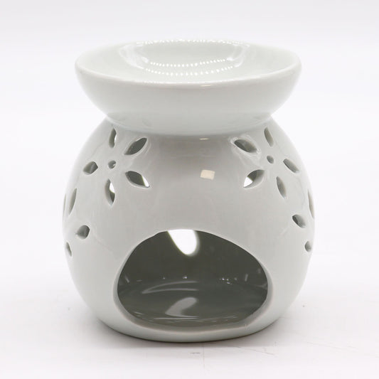Large Tree Cut-Out Burner - White