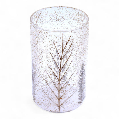 Natural Floral Glass - Tall Vase Candle Holder - Pino