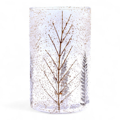 Natural Floral Glass - Tall Vase Candle Holder - Pino