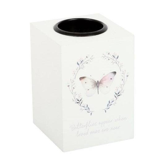 Butterflies Appear Ceramic Tealight Holder - Ettovi Candle Company