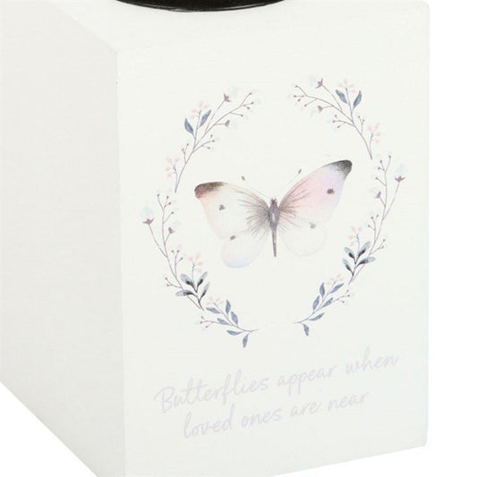 Butterflies Appear Ceramic Tealight Holder - Ettovi Candle Company