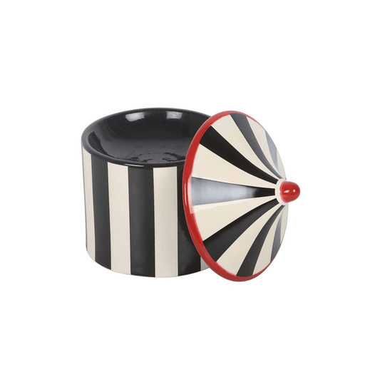 Circus Tent Novelty Wax Melt Burner – Black Striped - Ettovi Candle Company