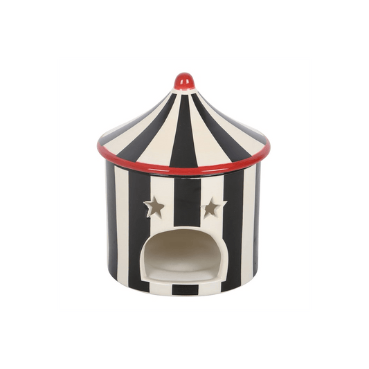 Circus Tent Novelty Wax Melt Burner – Black Striped - Ettovi Candle Company