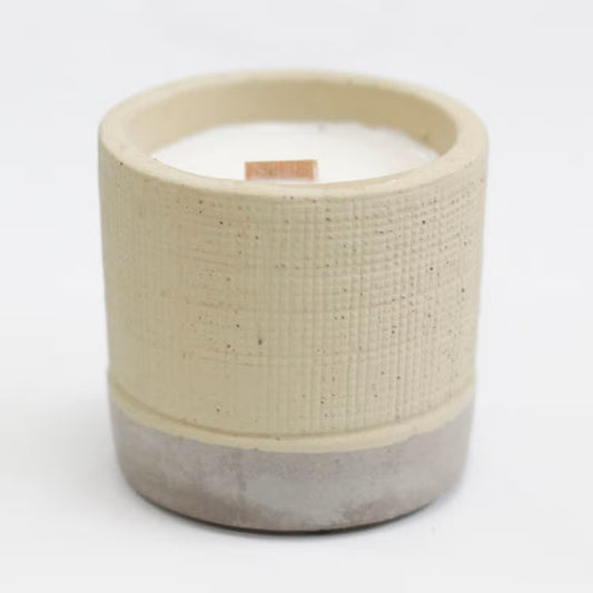 Coffee in a Cup Small Concrete Pot Candle - Ettovi Candle Company