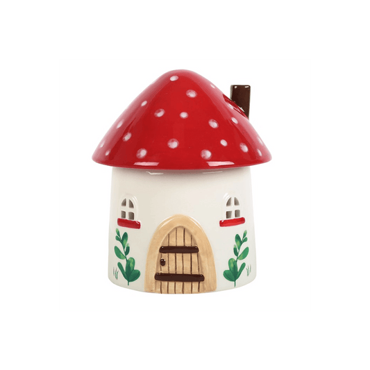 Colourful Mushroom House Novelty Wax Melt Burner - Ettovi Candle Company