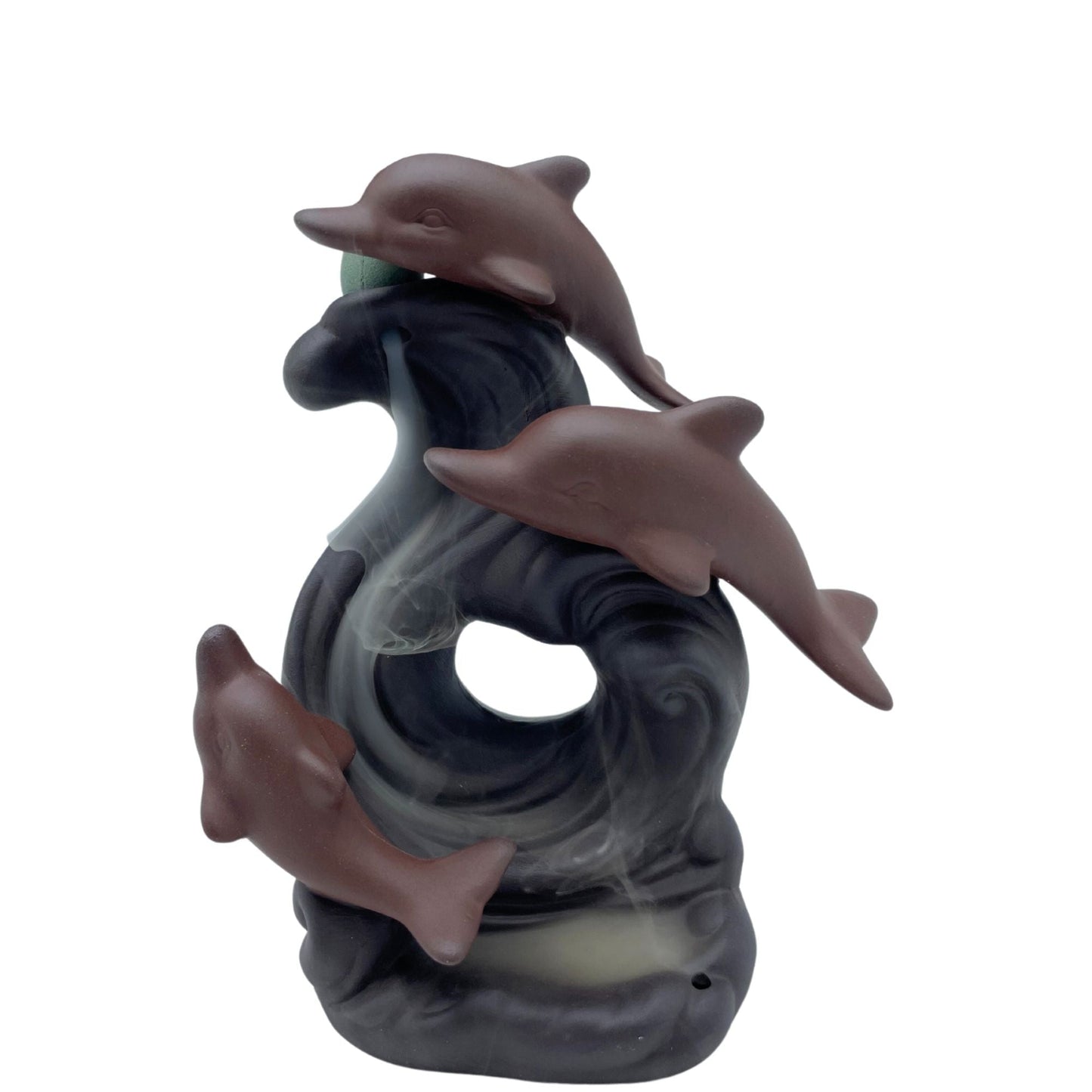 Dolphin Wave Backflow Incense Burner – Ocean Décor - Ettovi Candle Company