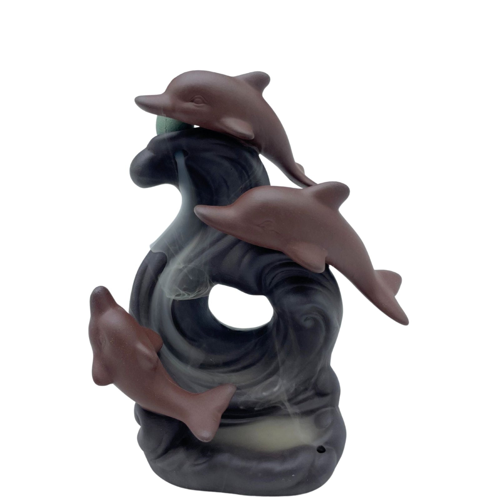 Dolphin Wave Backflow Incense Burner – Ocean Décor - Ettovi Candle Company