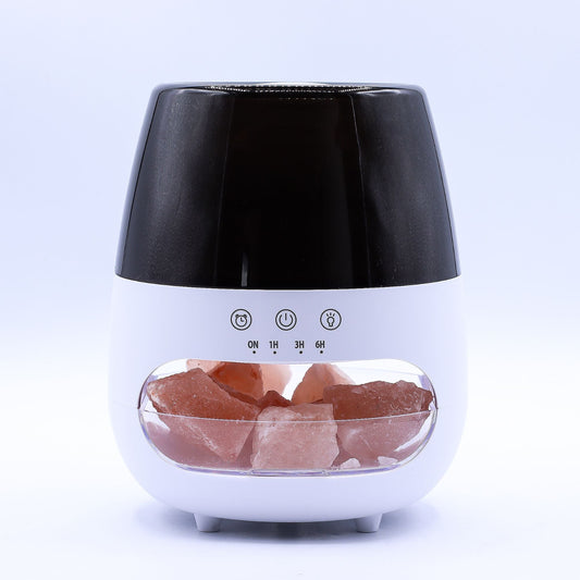 Flame Effect Salt Stone Ultrasonic Essential Oil Diffuser - Ettovi Candle Company
