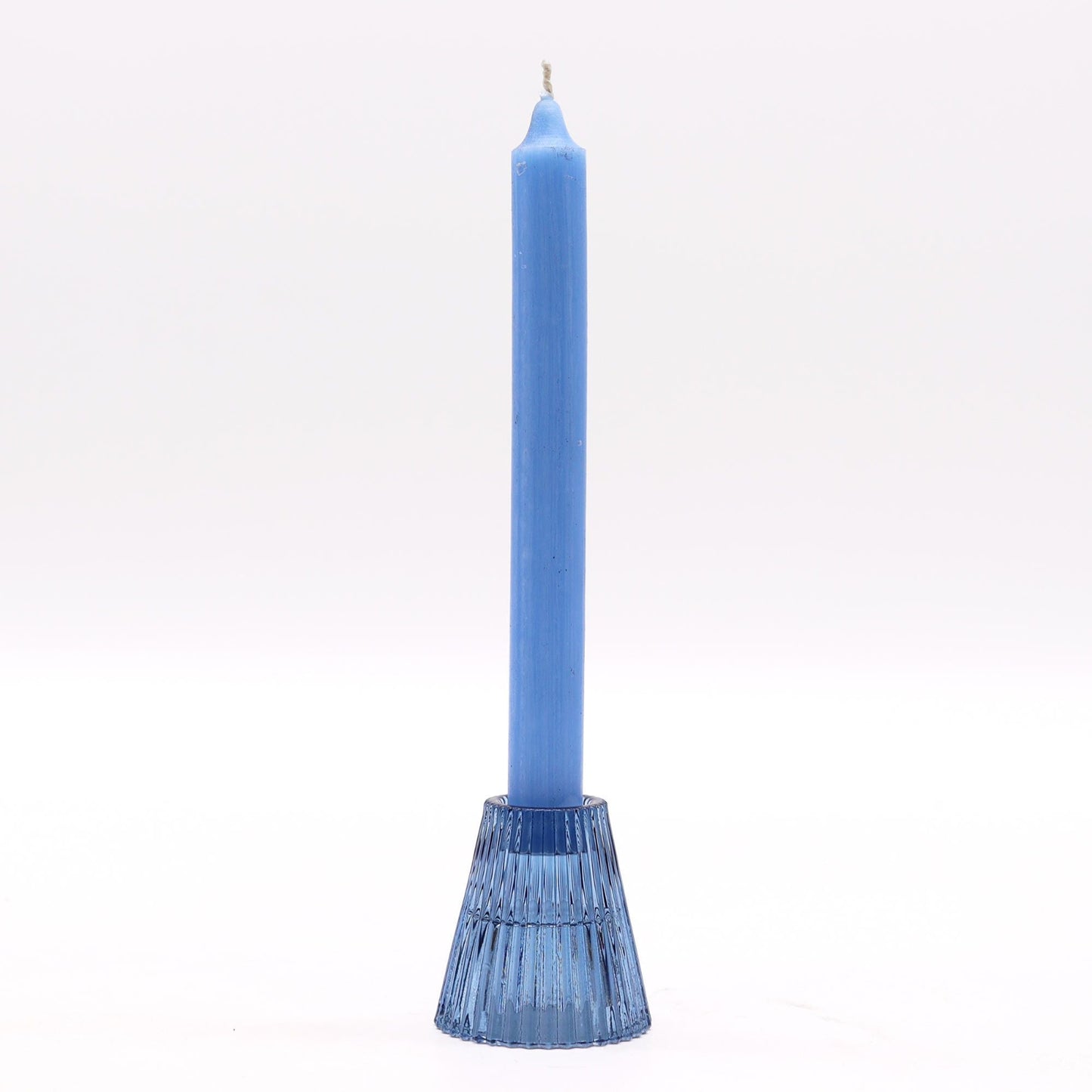 Flip Glass Tealight and Taper Candle Holder – Royal Blue - Ettovi Candle Company