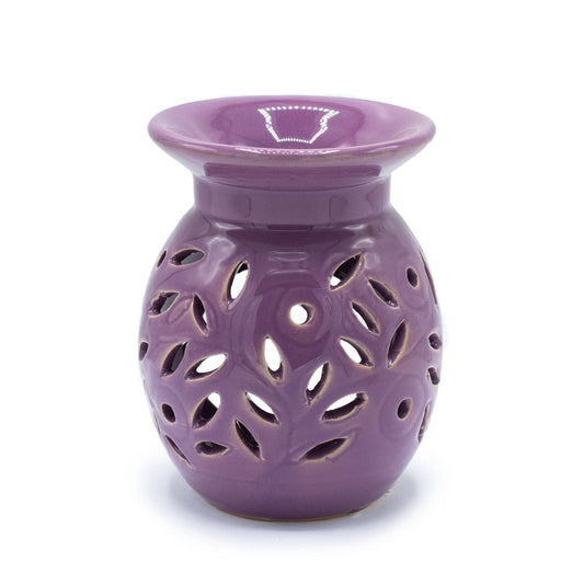 Floral Wax Melt Burner – Lavender - Ettovi Candle Company