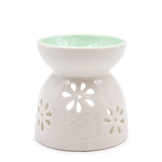 Floral Burner - White