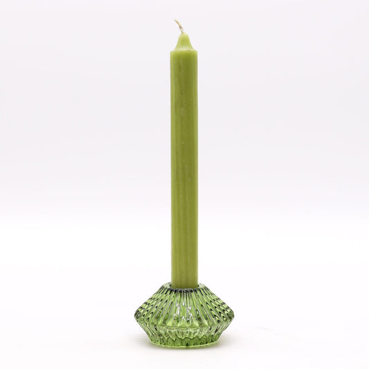 Flower Flip Glass Tealight and Taper Candle Holder – Garden Jade - Ettovi Candle Company