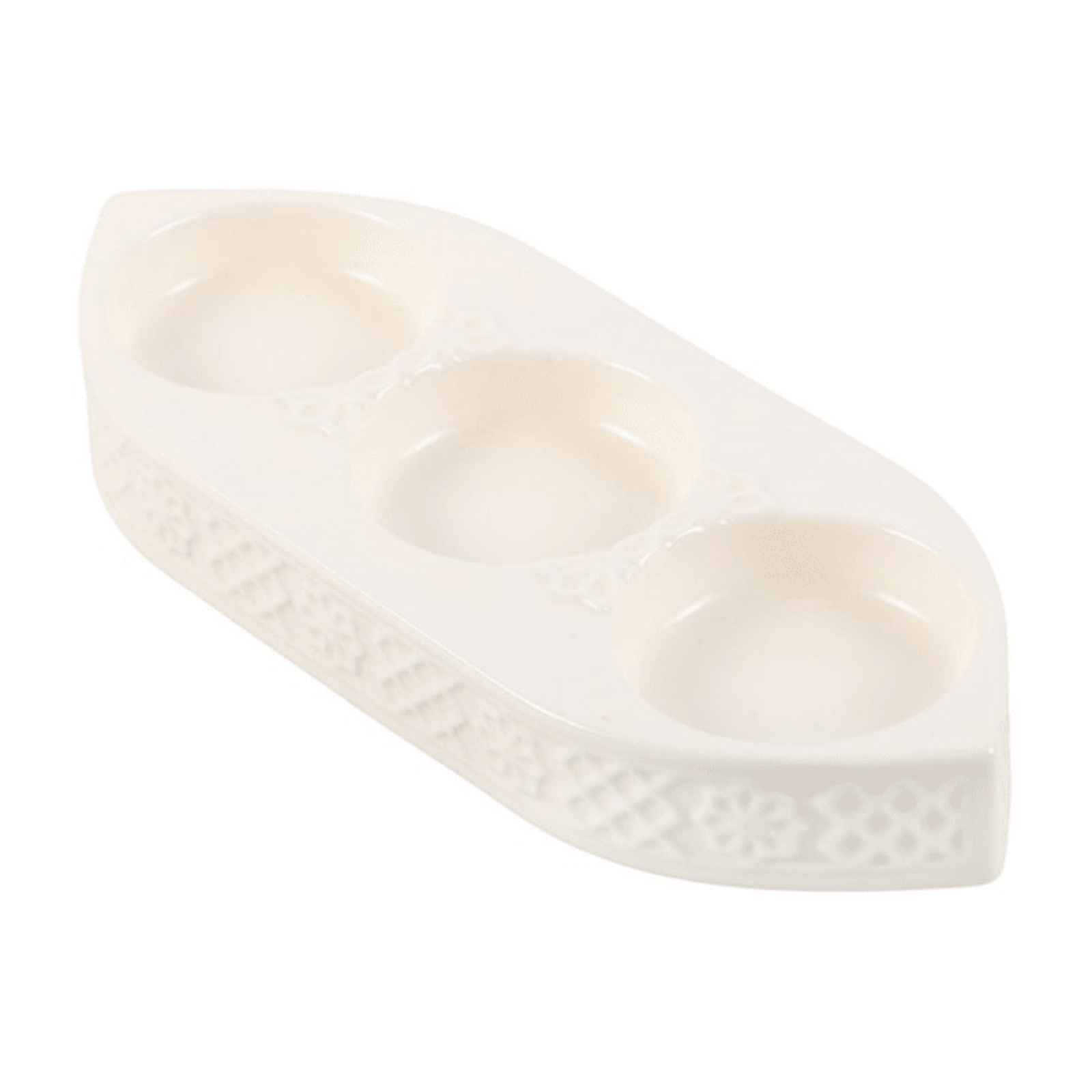 Geometric Triple Ceramic Tealight Holder - Ettovi Candle Company