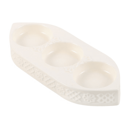 Geometric Triple Ceramic Tealight Holder - Ettovi Candle Company