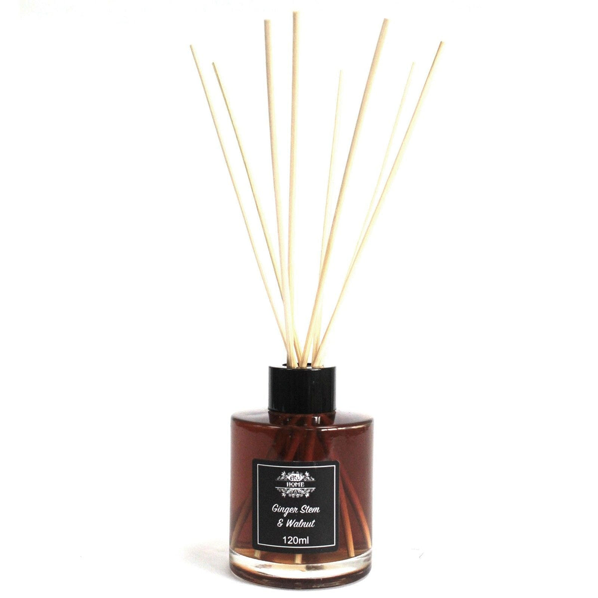 Ginger Stem & Walnut Scented Reed Diffuser – 120ml - Ettovi Candle Company