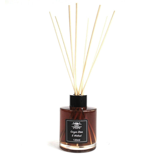 Ginger Stem & Walnut Scented Reed Diffuser – 120ml - Ettovi Candle Company