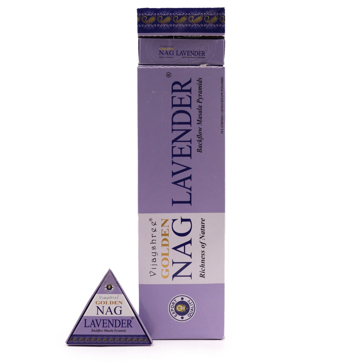 Golden Nag Lavender Jumbo Backflow Incense Cones – 42g - Ettovi Candle Company