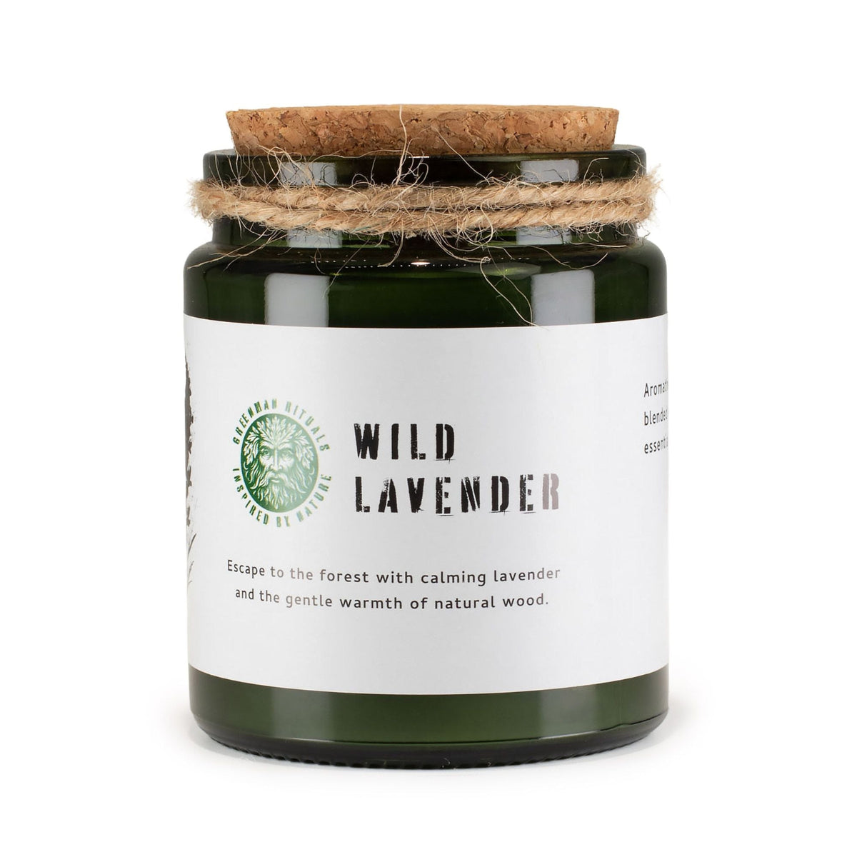 Greenman Wild Lavender Woodwick Candle - Ettovi Candle Company