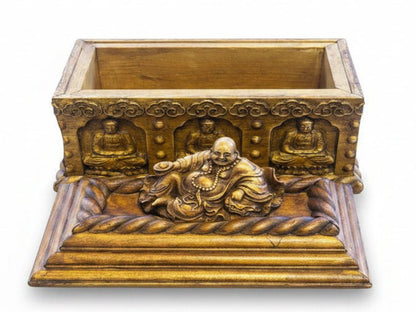 Hand-Carved Buddha Keepsake Box – Rubber Wood - Ettovi Candle Company