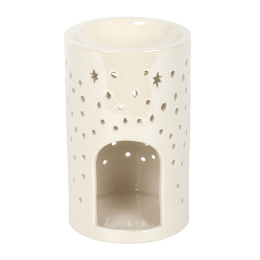 Iridescent Moon Wax Melt Burner – White - Ettovi Candle Company
