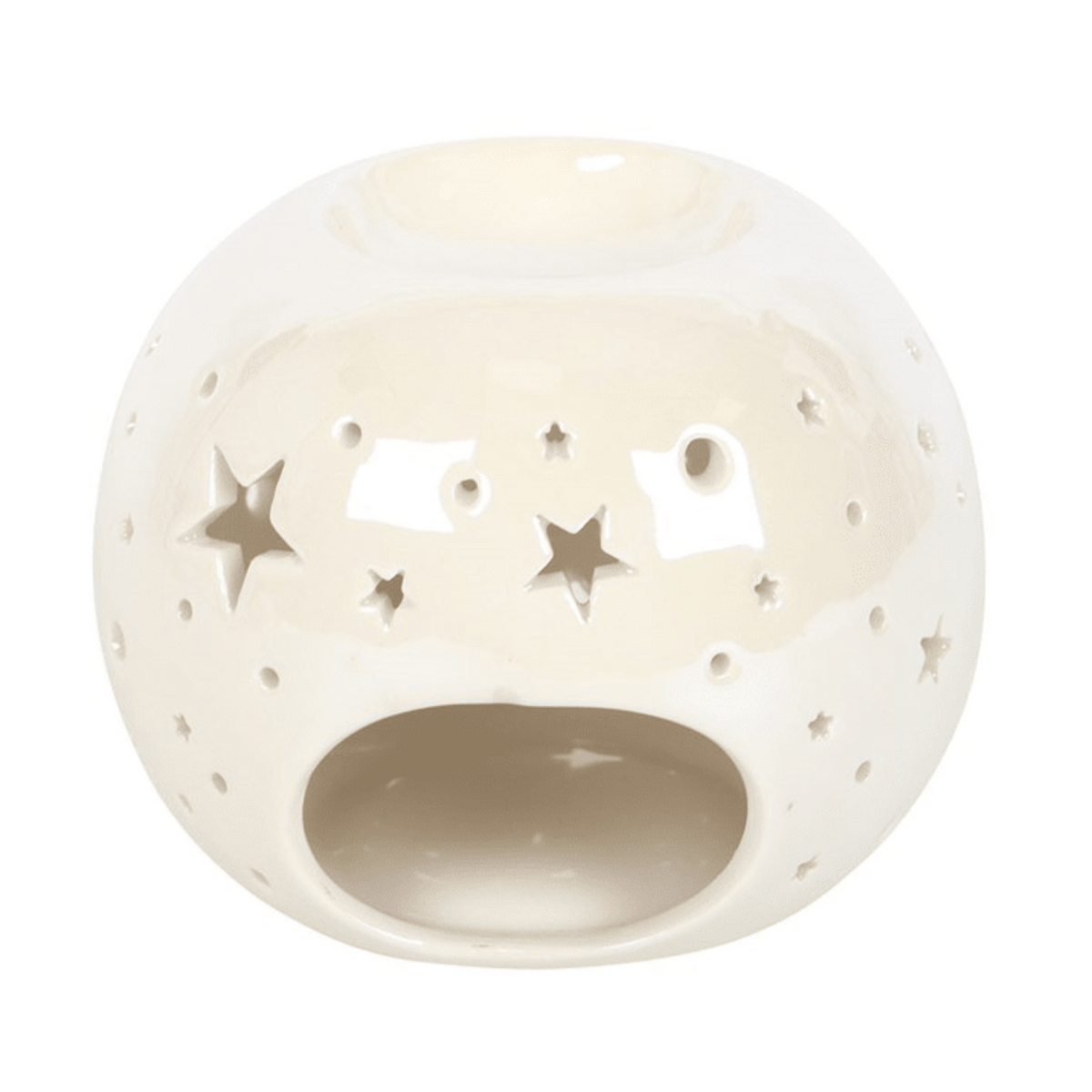 Iridescent Star Wax Melt Burner – White - Ettovi Candle Company