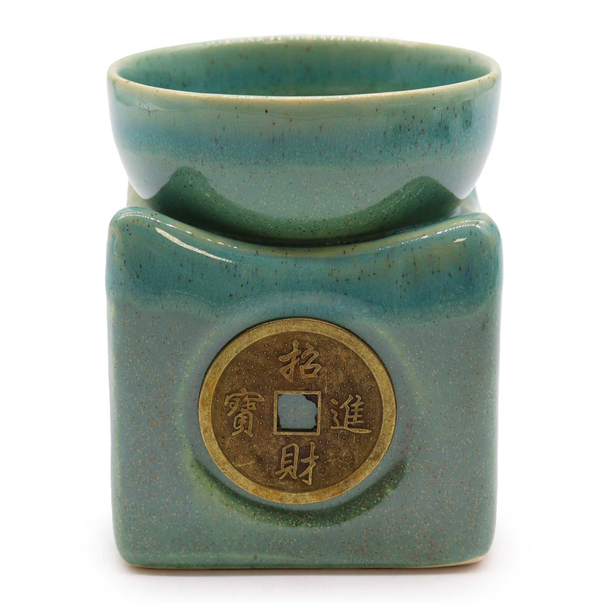 Jade Lucky Coin Wax Melt Burner - Ettovi Candle Company