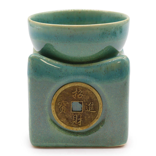 Jade Lucky Coin Wax Melt Burner - Ettovi Candle Company
