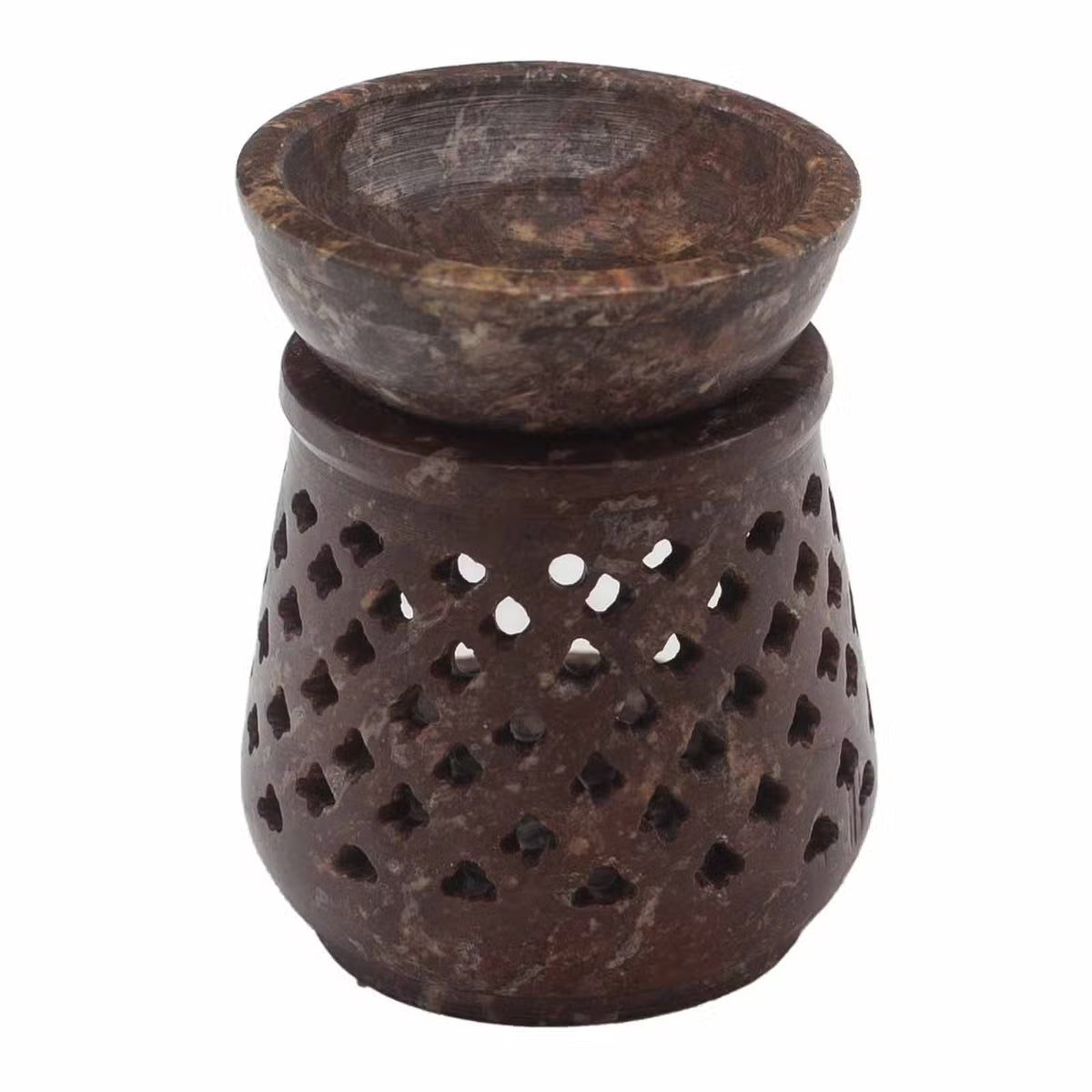 Lattice Soapstone Wax Melt Burner