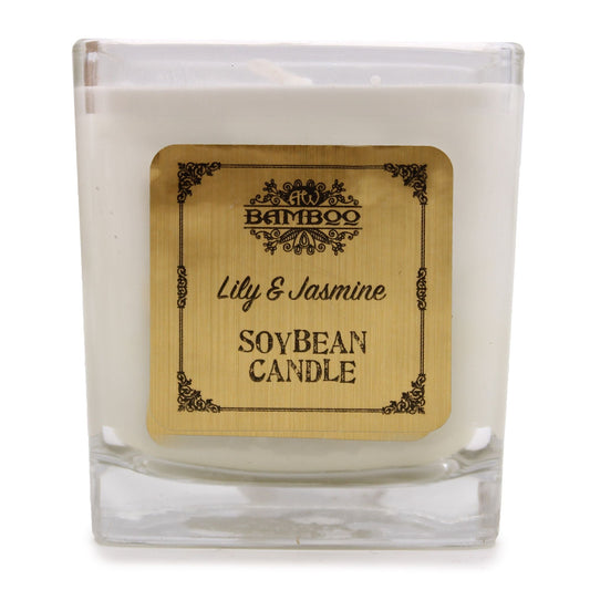 Lily and Jasmine Soybean Jar Candle - Ettovi Candle Company