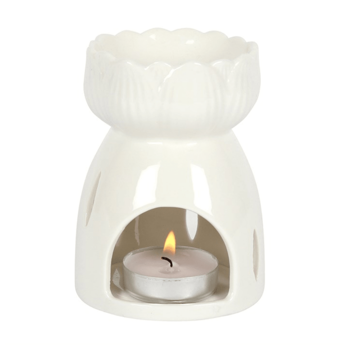Lotus Petal Cut Out Wax Melt Burner - Ettovi Candle Company