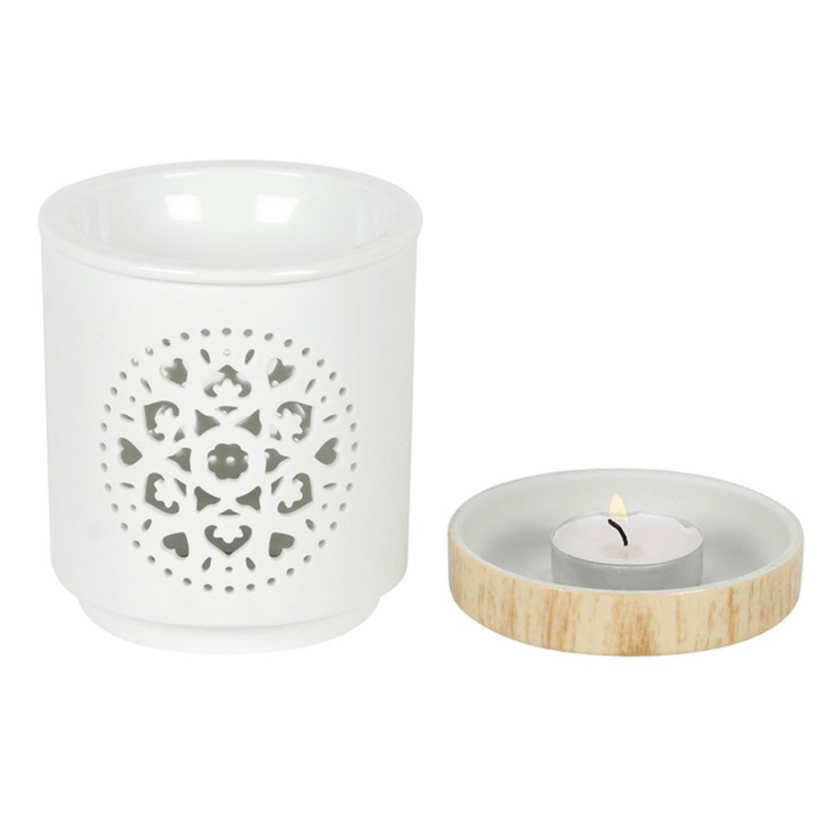 Mandala Cut Out Wax Melt Burner - Ettovi Candle Company
