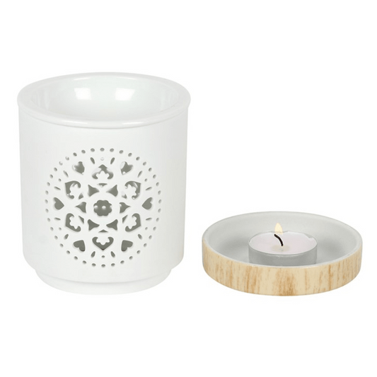 Mandala Cut Out Wax Melt Burner - Ettovi Candle Company