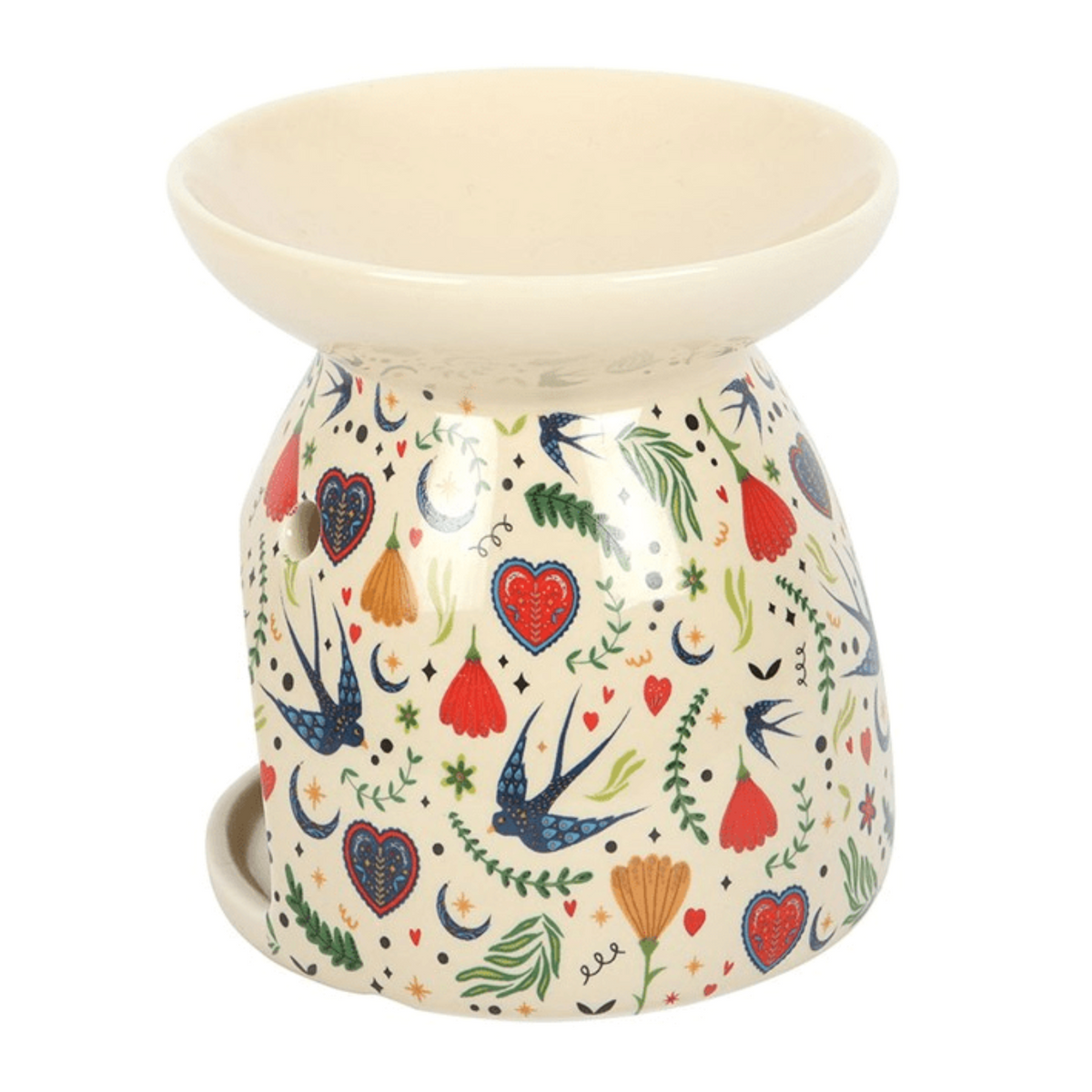 Midnight Bloom Print Wax Melt Burner - Ettovi Candle Company