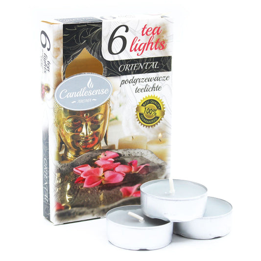 Oriental Scented Tealight Candles – Pack of 6 - Ettovi Candle Company