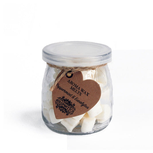 Peppermint and Eucalyptus Wax Melt in a Jar - Ettovi Candle Company