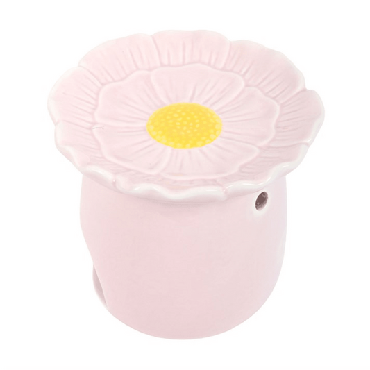 Pink Daisy Wax Melt Burner - Ettovi Candle Company