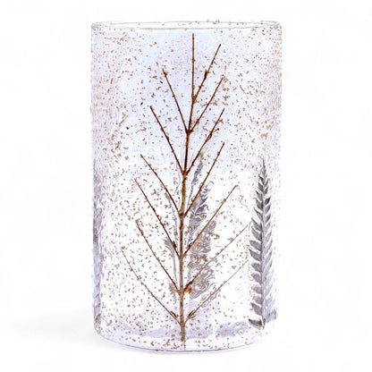 Pino Tall Vase Natural Floral Glass Tealight Holder - Ettovi Candle Company