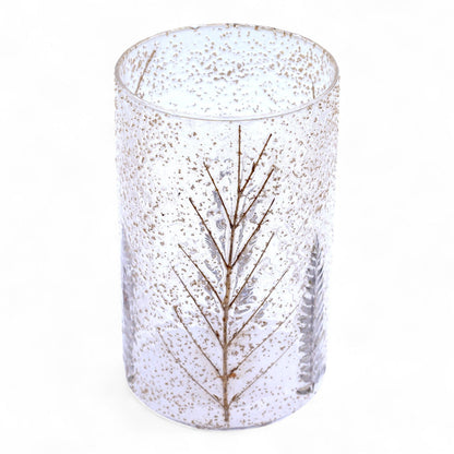 Pino Tall Vase Natural Floral Glass Tealight Holder - Ettovi Candle Company