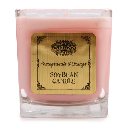 Pomegranate and Orange Soybean Jar Candle - Ettovi Candle Company