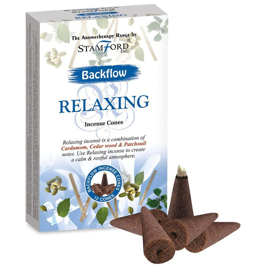 Relaxing Backflow Incense Cones – Cardamom, Cedarwood & Patchouli – Pack of 12 - Ettovi Candle Company