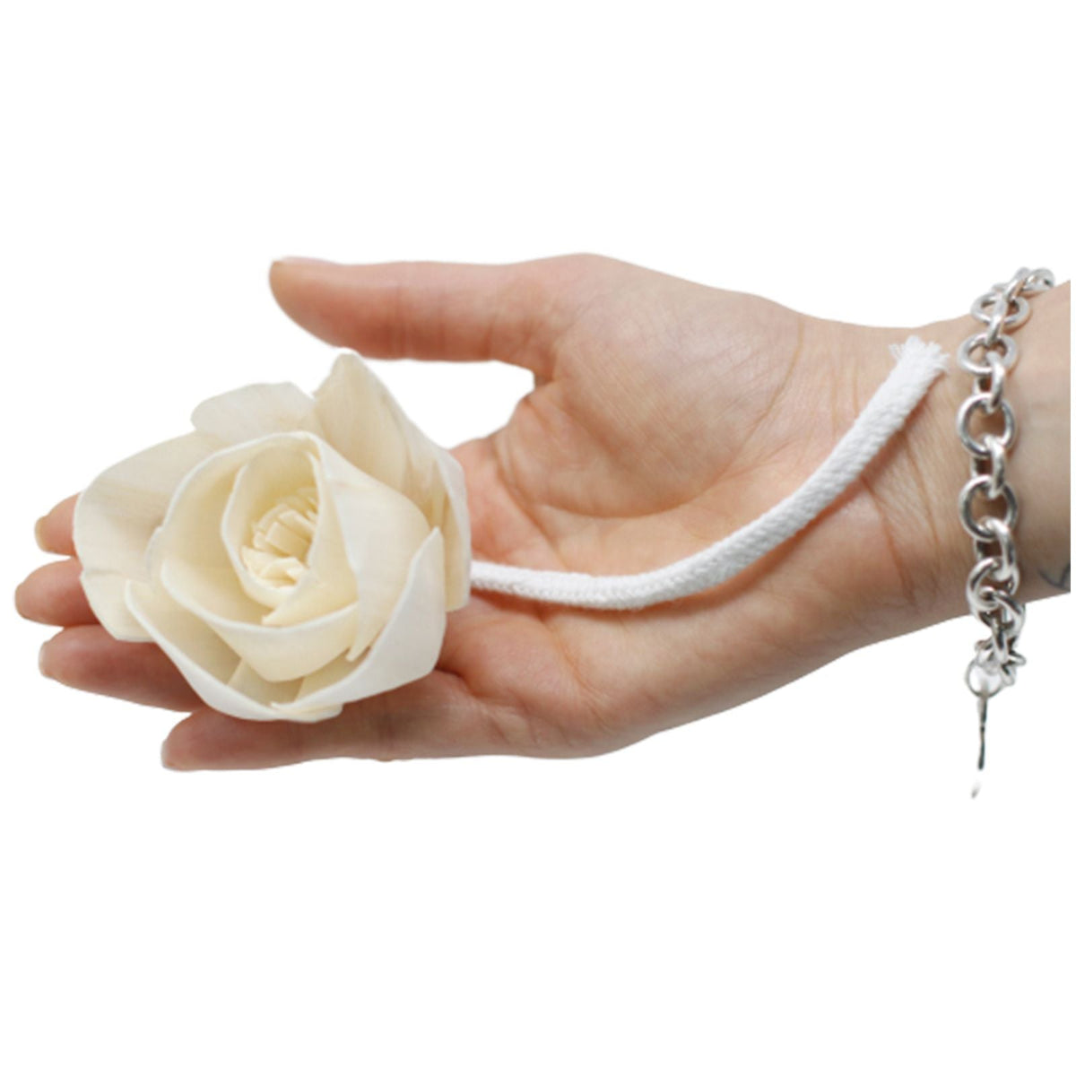 Rose Natural Aroma Diffuser Flower – String, 4cm x 5.5cm - Ettovi Candle Company