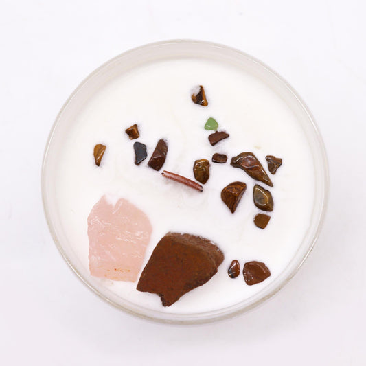 Sacral Chakra Crystal Candle - Ettovi Candle Company