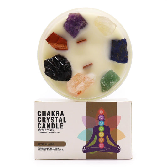 Seven Chakras Crystal Candle - Ettovi Candle Company