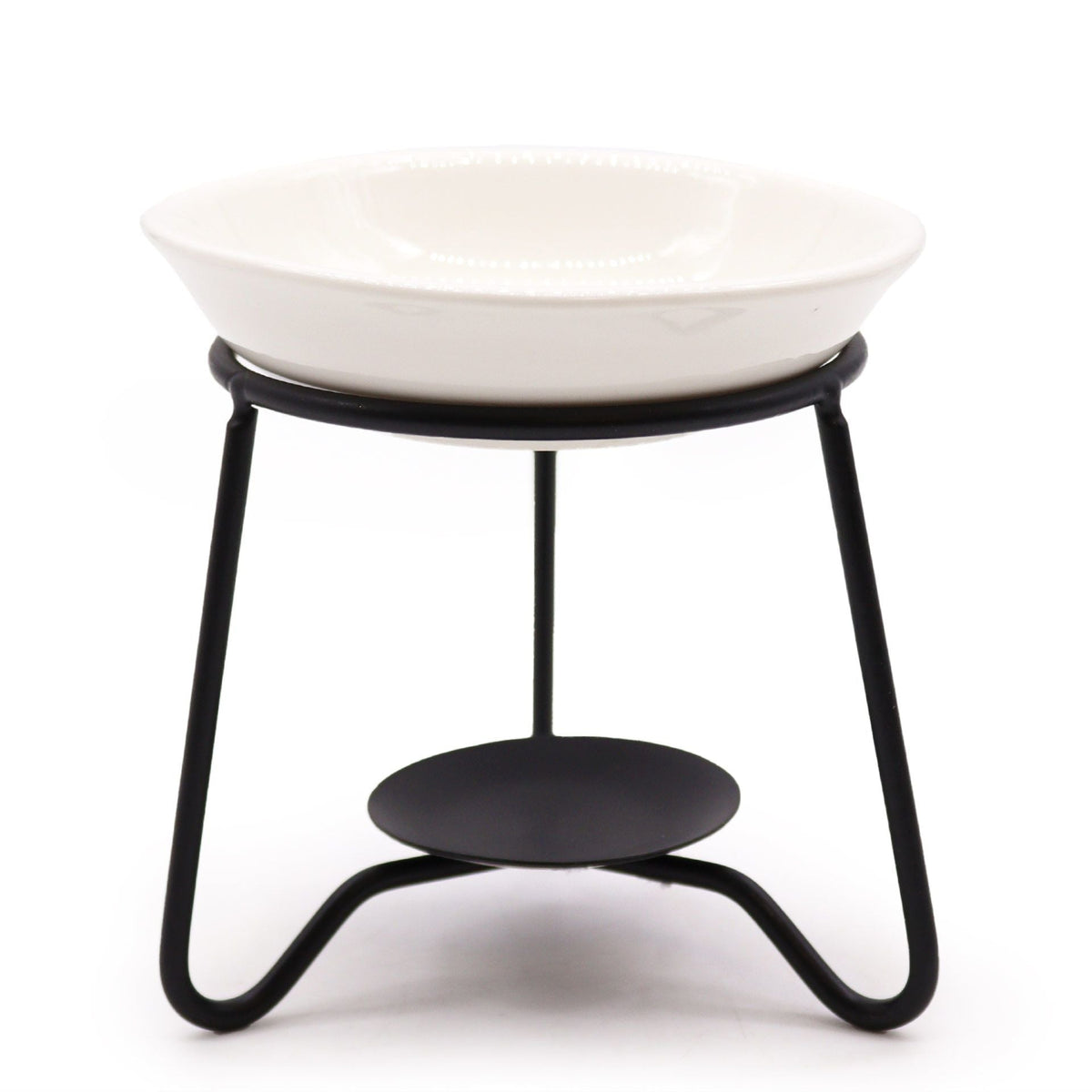 Simple Stand Ceramic and Metal Wax Melt Burner - Ettovi Candle Company